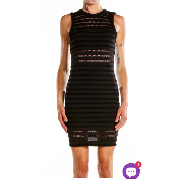 ANTHROPOLOGIE SILENCE + NOISE Mesh Bodycon Dress Size L - Picture 3 of 10